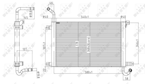 Radiator, racire motor 50144 NRF