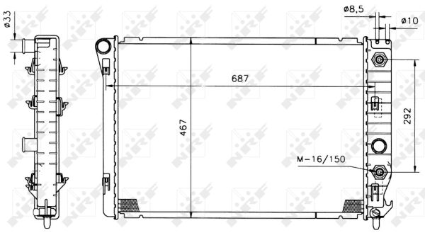 Radiator, racire motor 50215 NRF