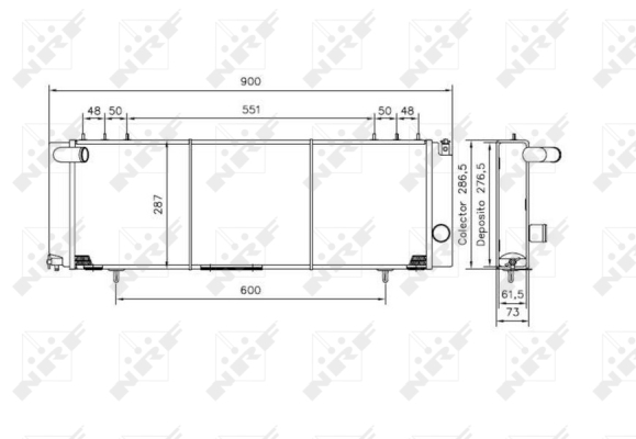 Radiator, racire motor 50231 NRF