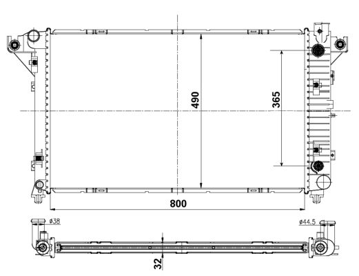 Radiator, racire motor 50248 NRF