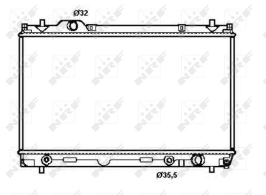 Radiator, racire motor 50256 NRF