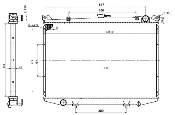 Radiator, racire motor 503492 NRF