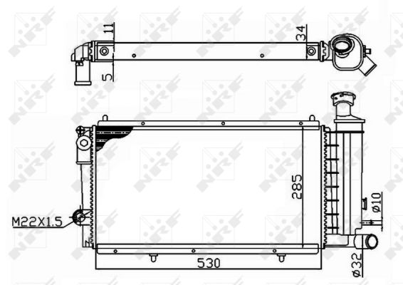 Radiator, racire motor 50406A NRF