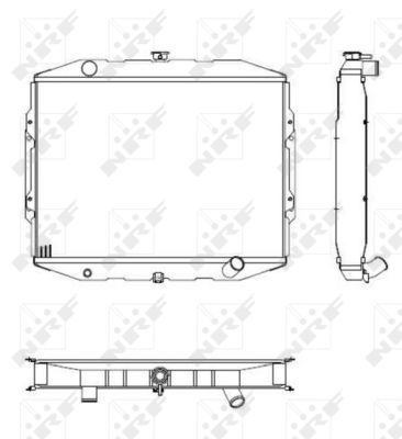 Radiator, racire motor 504125 NRF