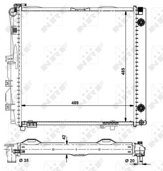 Radiator, racire motor 504258 NRF