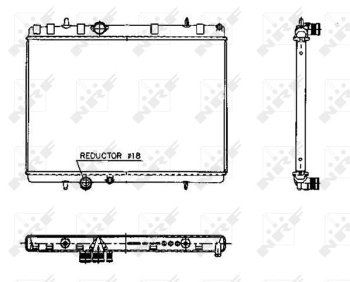 Radiator, racire motor 50436 NRF