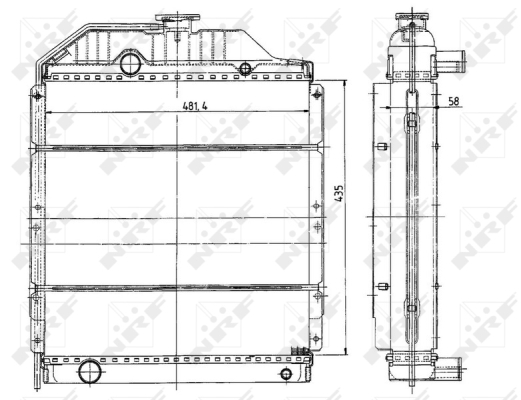 Radiator, racire motor 50490 NRF