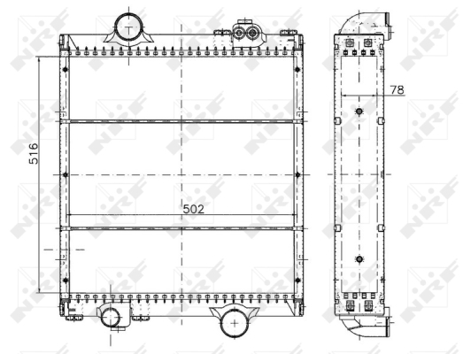 Radiator, racire motor 50492 NRF