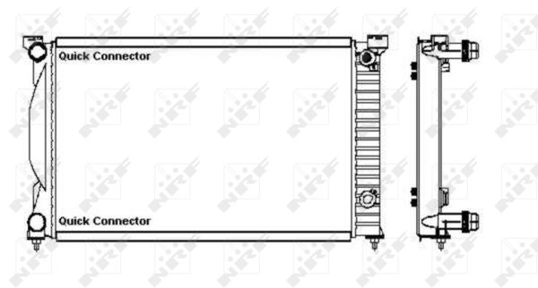 Radiator, racire motor 50543A NRF