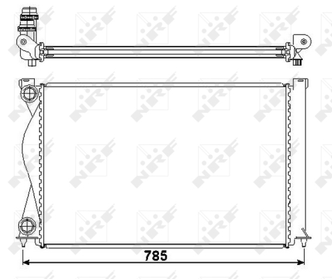 Radiator, racire motor 50596 NRF