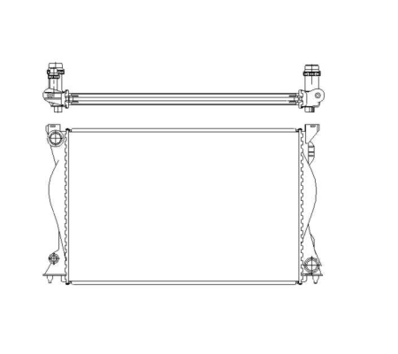 Radiator, racire motor 50597 NRF