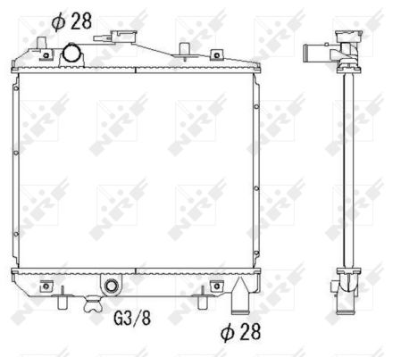 Radiator, racire motor 506516 NRF