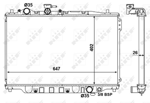 Radiator, racire motor 506518 NRF