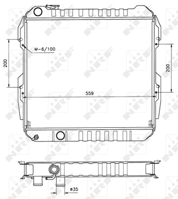 Radiator, racire motor 506724 NRF