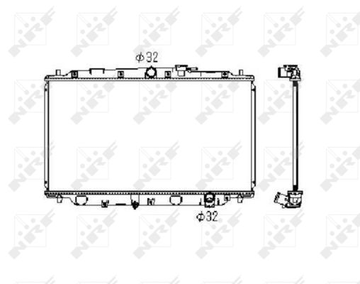 Radiator, racire motor 506743 NRF