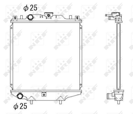 Radiator, racire motor 507643 NRF