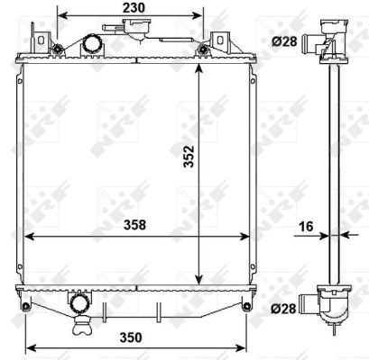 Radiator, racire motor 507644 NRF