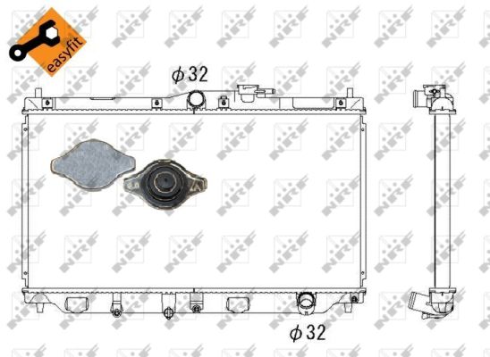 Radiator, racire motor 507728 NRF