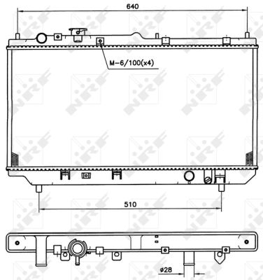 Radiator, racire motor 509511 NRF