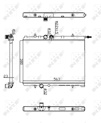 Radiator, racire motor 509524A NRF