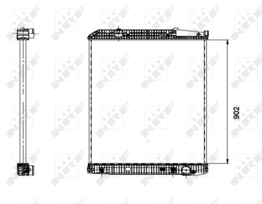 Radiator, racire motor 509576 NRF