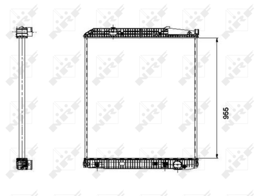 Radiator, racire motor 509577 NRF