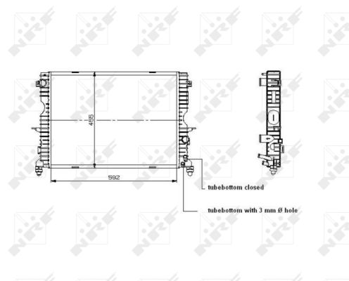 Radiator, racire motor 509729 NRF