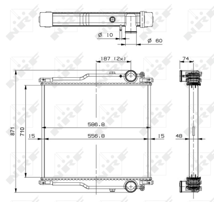 Radiator, racire motor 509768 NRF