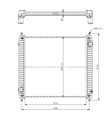 Radiator, racire motor 509779 NRF