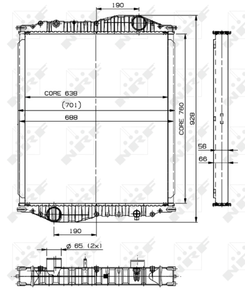 Radiator, racire motor 509888 NRF