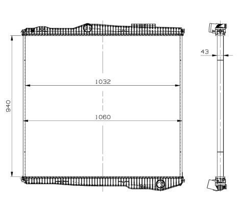 Radiator, racire motor 509895 NRF