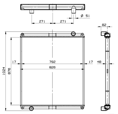 Radiator, racire motor 509921 NRF