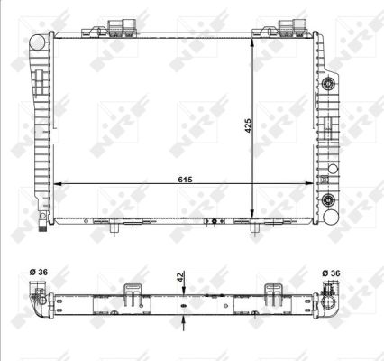 Radiator, racire motor 51281 NRF