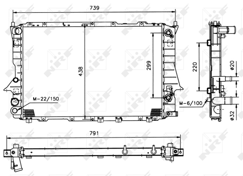 Radiator, racire motor 51317 NRF