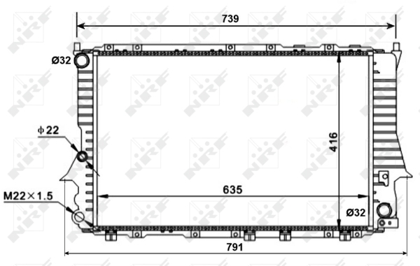 Radiator, racire motor 51318 NRF