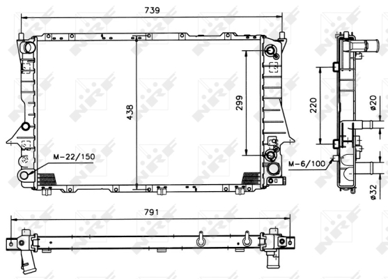 Radiator, racire motor 51319 NRF