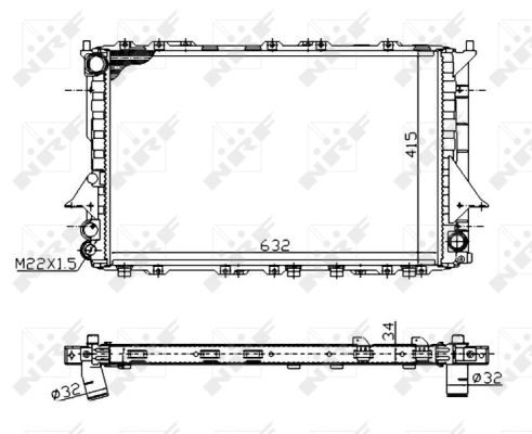 Radiator, racire motor 51320A NRF