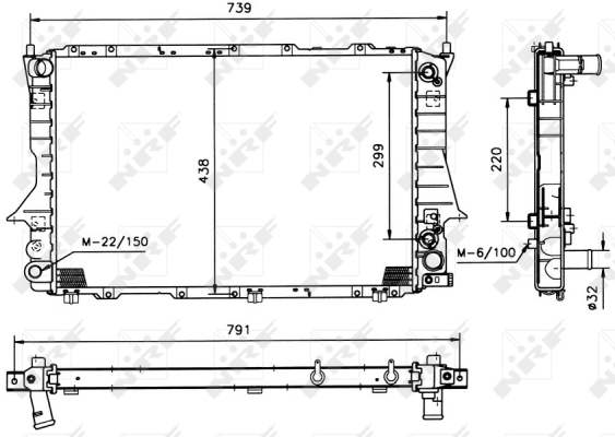 Radiator, racire motor 51321 NRF