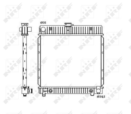 Radiator, racire motor 514250 NRF