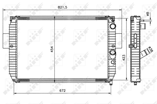 Radiator, racire motor 51564 NRF