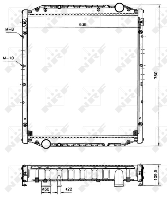 Radiator, racire motor 51590 NRF