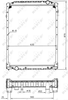 Radiator, racire motor 51598 NRF