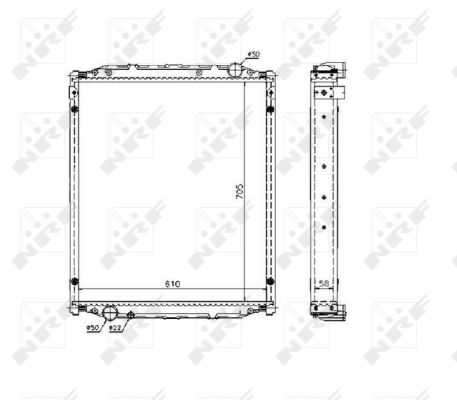 Radiator, racire motor 51604 NRF