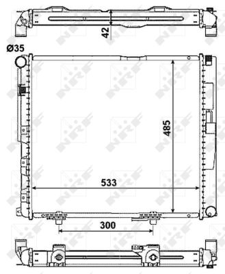 Radiator, racire motor 516572 NRF