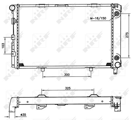 Radiator, racire motor 516580 NRF