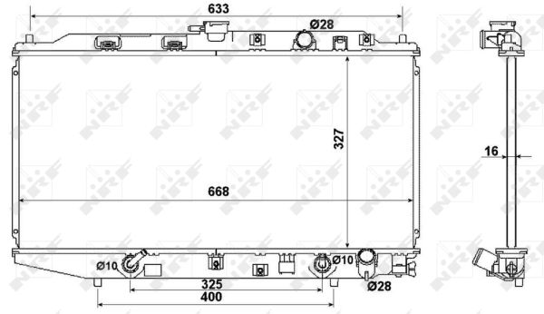 Radiator, racire motor 516728 NRF