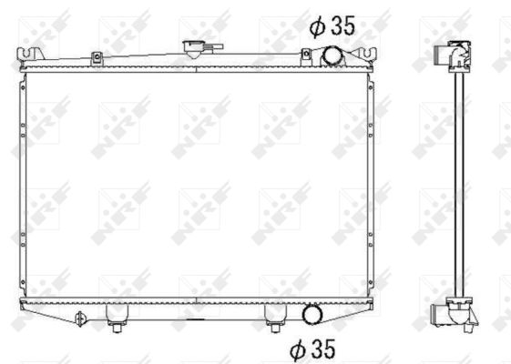 Radiator, racire motor 516842 NRF