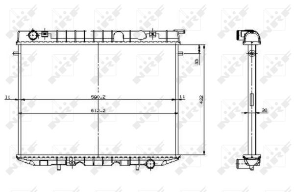 Radiator, racire motor 519532 NRF