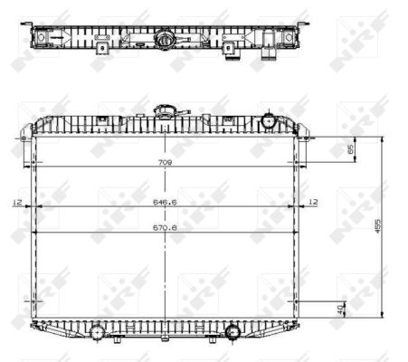 Radiator, racire motor 519533 NRF