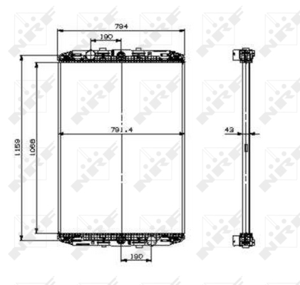 Radiator, racire motor 519541 NRF